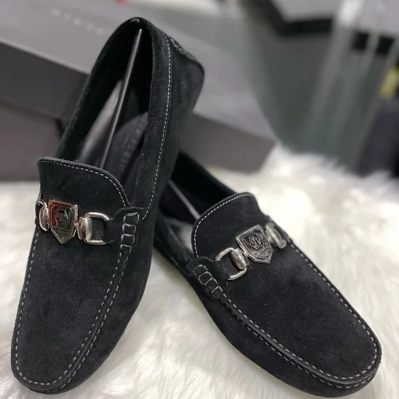 Philipp Plein men’s suede moccasin shoes - Picture 2 of 5